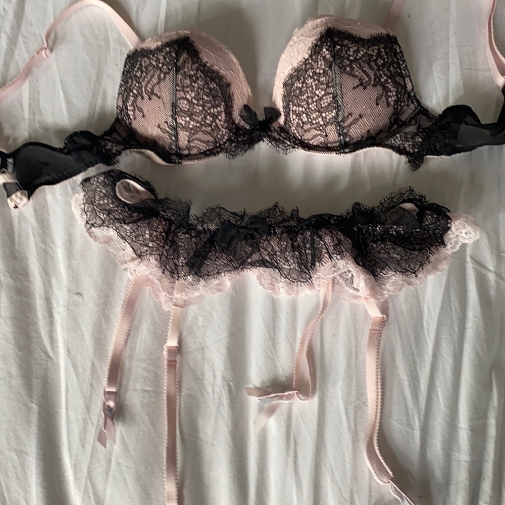 Bra and garter belt